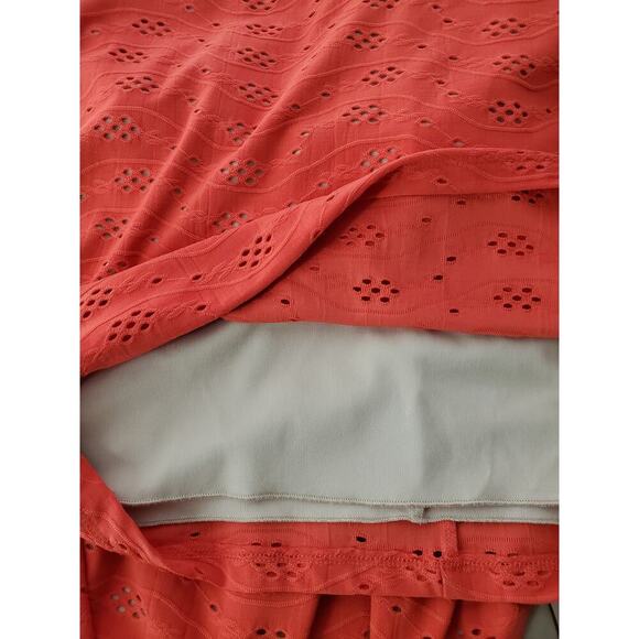 ENFOCUS STUDIO Women's Dark Coral Fit & Flare Sleeveless Dress Sz 4 - Picture 8 of 10